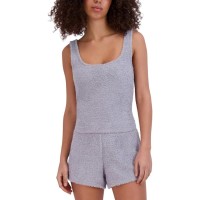 Steve Madden Women’s Scoop-Neck Chenille Sleep Tank Top, Lilac, XL