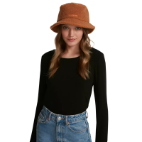 Steve Madden Womens Steve Madden Solid Sherpa Bucket Hat, 28-1/2