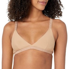 Steve Madden Women’s Triangle X-Back Lounge Bra, Praline, Large