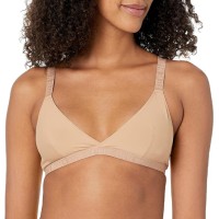 Steve Madden Women’s Triangle X-Back Lounge Bra, Praline, Small
