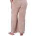  Women’s Wide-Leg Chenille Sleep Pants, Bark, Small