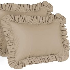 Stone Cottage Standard Ruffle Pillow Cover, Pack of 2