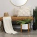  Stratton Home Decor Modern Plant Stand, 11.50W X 11.50D X 14.25H, White