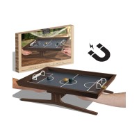 Studio Mercantile Tabletop Magnetic Foosball Game Set, 4 Pieces (Brown)
