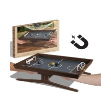 Studio Mercantile Tabletop Magnetic Foosball Game Set, 4 Pieces (Brown)
