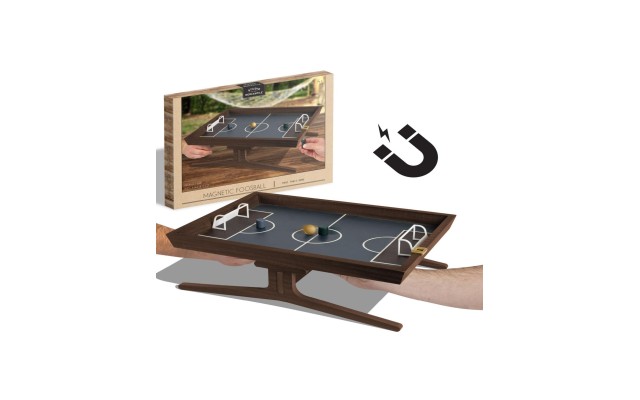  Tabletop Magnetic Foosball Game Set, 4 Pieces (Brown)