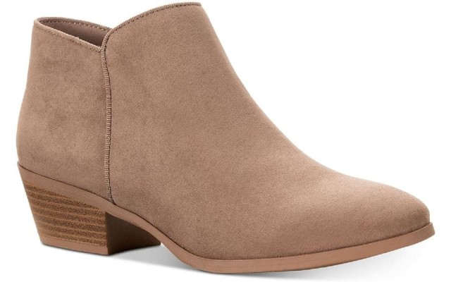 Style & Co Wileyy Ankle Booties, Brown, 7.5 W