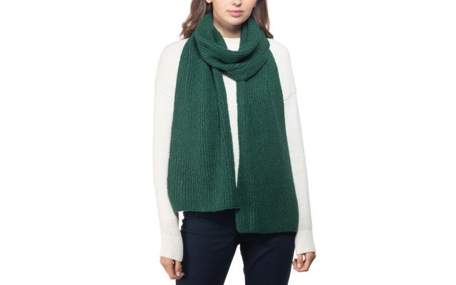 Style & Co Rib Solid Scarf With Lurex, Green, One Size