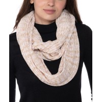 Style & Co Space-Dye Infinity Scarf, Beige, 30″ x 10”