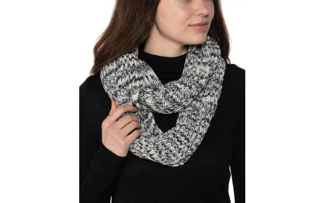 Style & Co Space-Dye Infinity Scarf, Grey