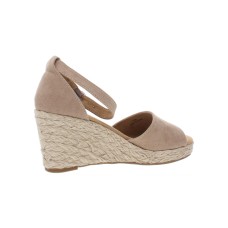 Style & Co. Womens Seleeney Faux Suede Wedge Sandals Taupe 5.5 Medium (B,M)
