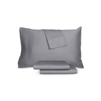 Sullivan 1400 Thread Count Pillowcase Pair, Gray, STANDARD