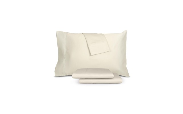 Sullivan 1400 Thread Count Pillowcase Pair, Ivory, STANDARD