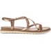  Juune Flat Sandals, Gold, 8.5M