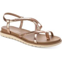 Sun + Stone Juune Flat Sandals, Gold, 8.5M