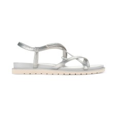 Sun + Stone Juune Flat Sandals, Silver, 7.5M