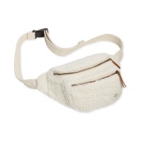 Sun + Stone Kieran Fleece Waist Pack Belt Bag, White