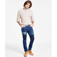 Sun + Stone Men's Edgar Slim Fit Jeans, Navy, 40 REG