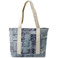 Sun + Stone Men’s Bandana Tote Bag, Blue