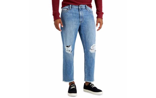  Mens Lance Cropped Skater Jeans, Blue, 31 Reg