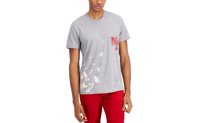  Men’s Larry Letterman Graphic Pocket T-Shirt, Gray, L