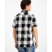  Mens Rex Shirt, White/Black, X-Large