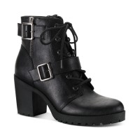 Sun + Stone Womens Ivvie Lug Sole Booties,Black, 9.5M