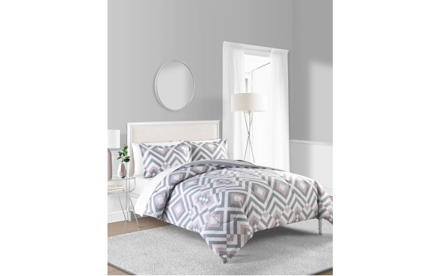  Baldwin 3-Pc. Reversible Full/Queen Comforter Set Bedding, White
