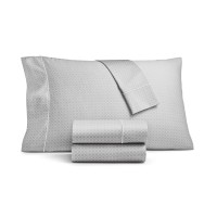 Sunham Waverly Cotton 450 Thread Count 6 Pc. Sheet Set, King Bedding, Lilac