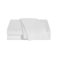 Sunham Wellbeing Oxywash Solid 300 Thread Count Sheet Sets, White, Full