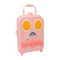 Sunnylife Beach Sounds Bluetooth Speaker, Pink