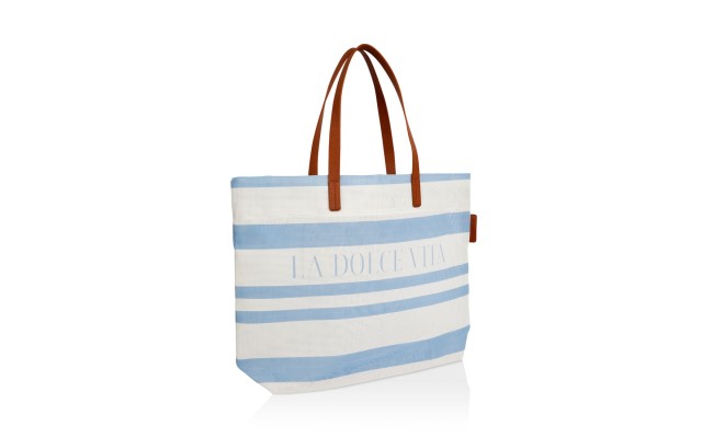 Dolce Classic Luxe Mesh Beach Bag, Blue
