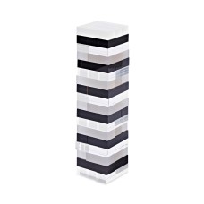Sunnylife Limited Edition Whiskey Noir Lucite Jumbling Tower