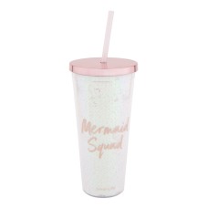 Sunnylife Mermaid Tumbler, Pink, 650 Milliliters