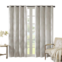 SUNSMART Bentley Ogee Jacquard Total Blackout Window Panel, 50″ x 95″