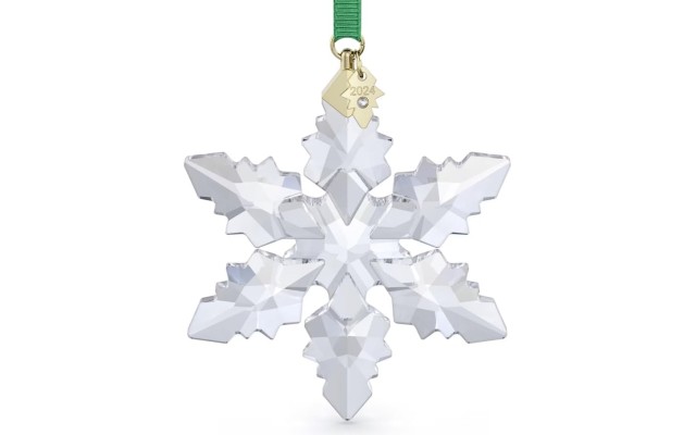  Annual Edition 2023 Ornament Clear Crystal Star with 97 Facets Gold