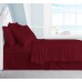  Luxury Bedding Collection, Ultra-Soft Brushed Microfiber 4-Piece Bed Sheet Sets, Twin XL, Burgundy