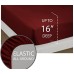  Luxury Bedding Collection, Ultra-Soft Brushed Microfiber 4-Piece Bed Sheet Sets, Twin XL, Burgundy