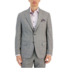 Tallia Men’s Slim-Fit Wool Suit Separate Jacket, Brown, 38S
