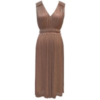 Taylor Womens Plus Size Smocked-Waist Midi Dress, Cedar Rose/18W