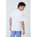 Tbar Art White T-shirt “Always Tired”, X-Large