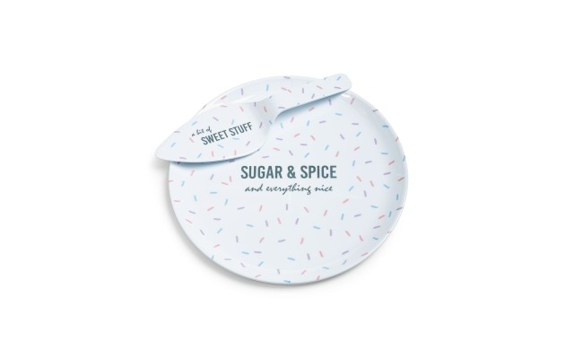  Sugar & Spice Cake Server Set, White, 2 Pack