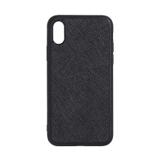 The Daily Edited – Black Leather iPhone X/iPhone Xs Phone Case