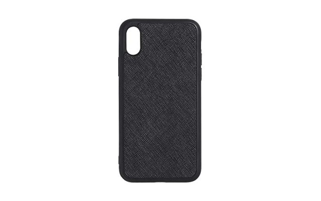  – Black Leather iPhone X/iPhone Xs Phone Case