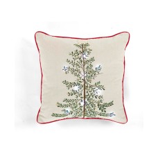 The Mountain Home Collection Led Holiday Tree Decorative Pillow, 20 x 20, Beige