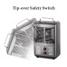  5120 BTU 1500W Deluxe Utility Heater with Fan Only Option, Black