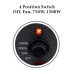  5120 BTU 1500W Deluxe Utility Heater with Fan Only Option, Black