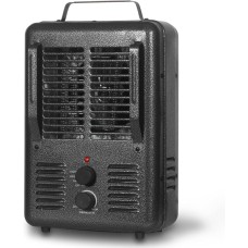 The Season Essentials 5120 BTU 1500W Deluxe Utility Heater with Fan Only Option, Black