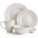  Ceramic Dinnerware Sets, 20 Pc-White, 20-Piece