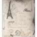  Printed Plush 18″  2-Pack  Decorative Pillow, Paris Amour